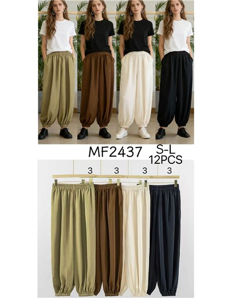 Pantalón bombacho fluido