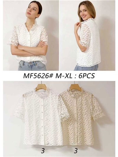 Blusa encaje floral 2