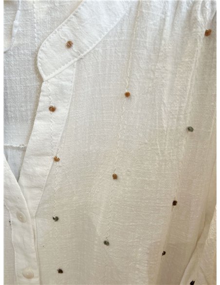 Blusa plumeti bordados