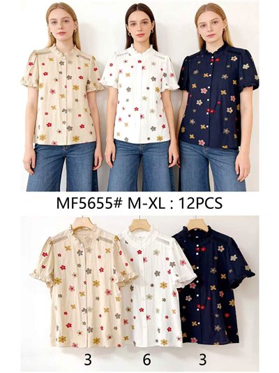 Blusa flores bordadas 2