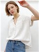 Blusa rayas botonadura