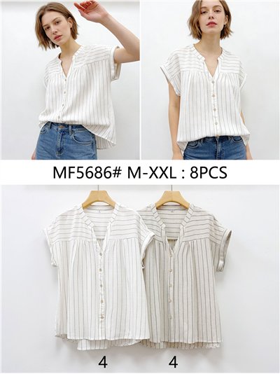 Blusa rayas botonadura 2