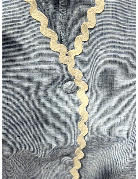 Conjunto chaleco vivo ondulado y pantalón