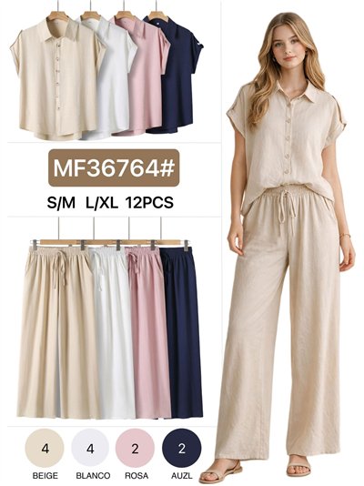 Conjunto camisa ligera y pantalón 2