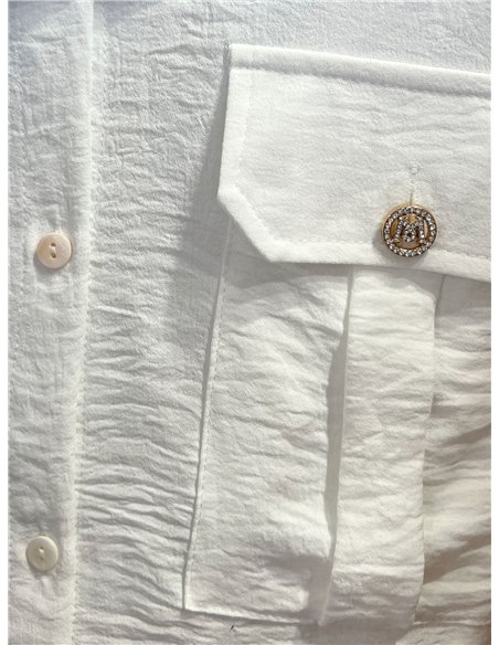 Camisa fluida bolsillo