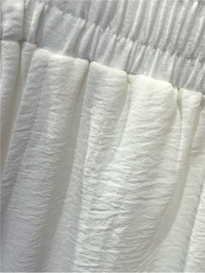 Pantalon palazzo à cordon de serrage