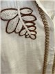 Blouse brodée à motifs de feuilles