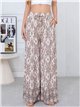 pantalon palazzo à imprimé ethnique