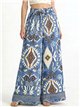 Pantalón palazzo estampado geométrico