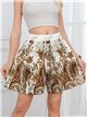 Short amplio estampado paisley