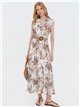 Vestido camisero midi sin mangas con cinturón