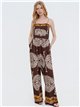 Mono largo estampado étnico de tirantes