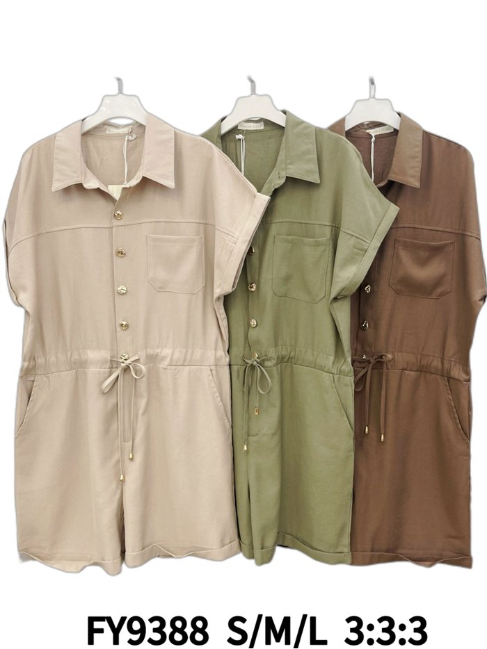 Mono corto tipo safari con cintura ajustable