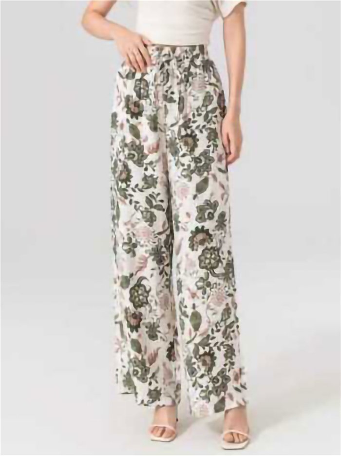 Pantalón palazzo estampado floral