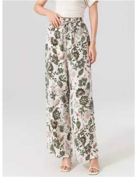 Pantalón palazzo estampado floral