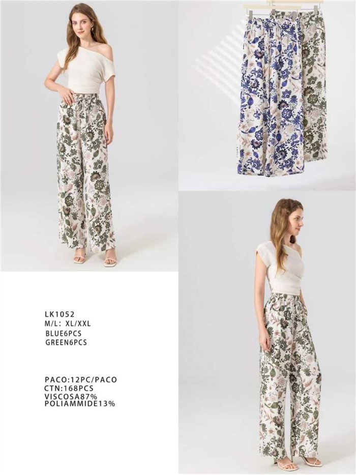 Pantalón palazzo estampado floral