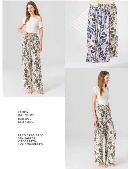 Pantalón palazzo estampado floral