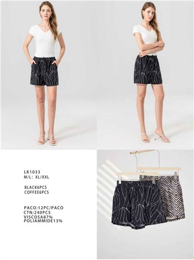 Short fluido estampado con cintura elástica 2