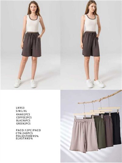 Bermuda cómoda con cintura elástica y cordón 2