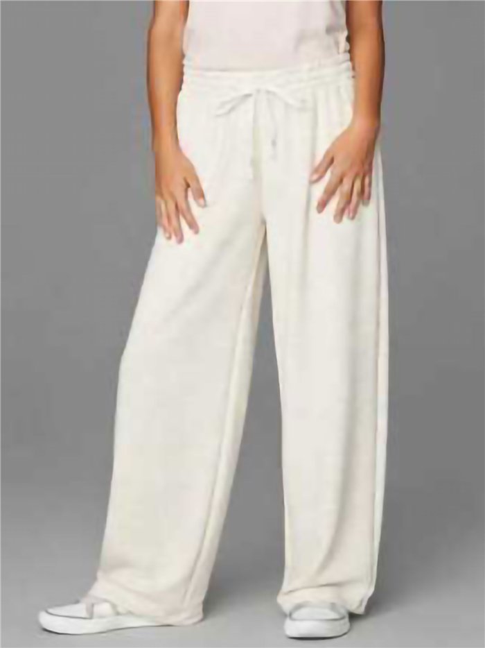 Pantalón wide-leg con cordón