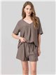 ensemble blouse fluide et short
