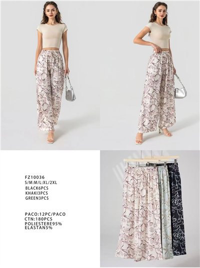 pantalon palazzo à imprimé floral 2