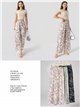 pantalon palazzo à imprimé floral