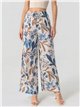 Palazzo-Hose mit botanischem Print