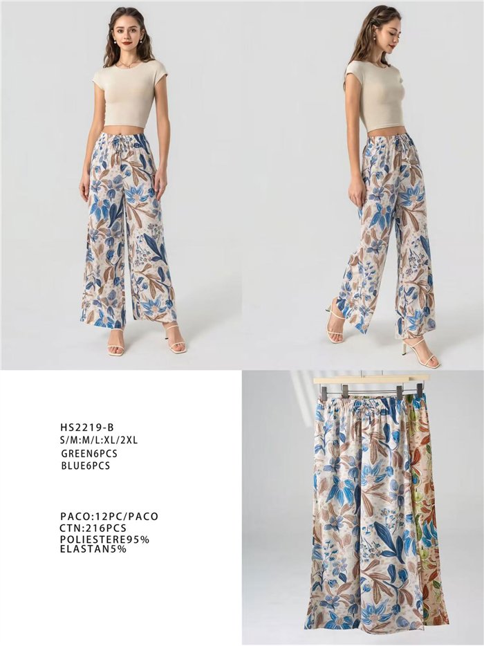 Palazzo-Hose mit botanischem Print