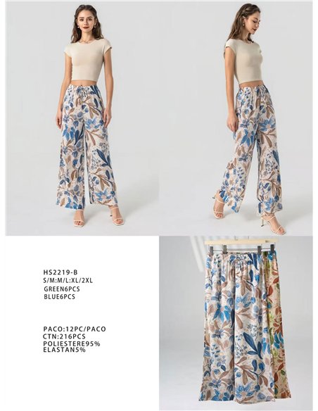Palazzo-Hose mit botanischem Print