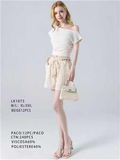 Striped drawstring shorts 2