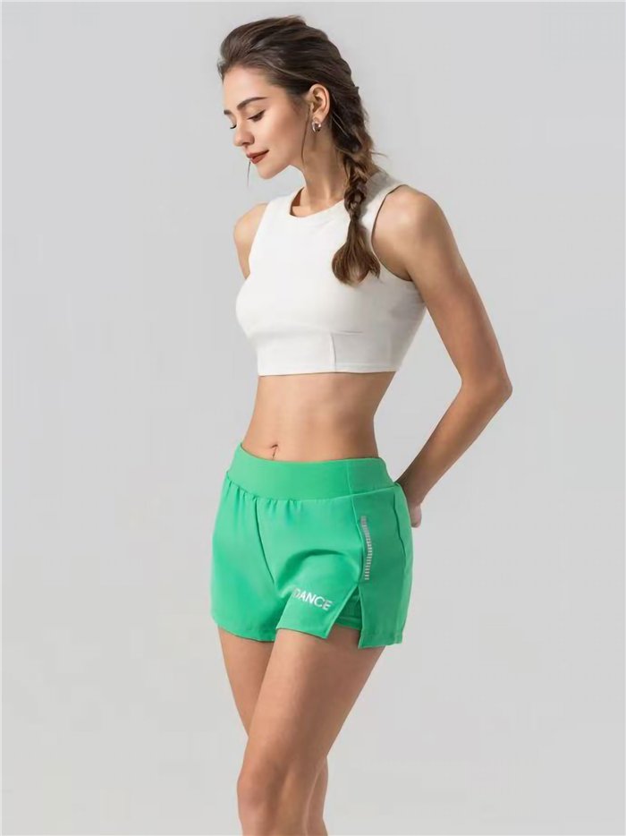 Active split hem shorts