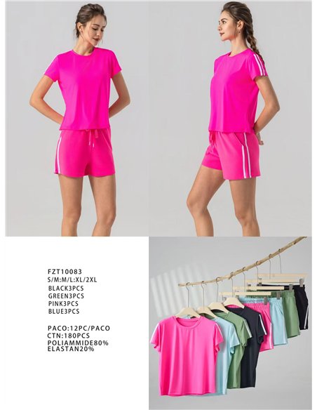 Conjunto deportivo camiseta y short
