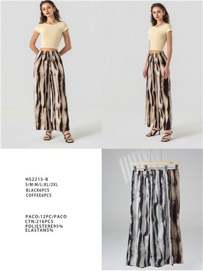 Pantaloni palazzo con stampa tie-dye 2