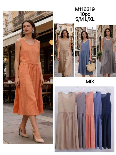 Vestido midi sin mangas 2