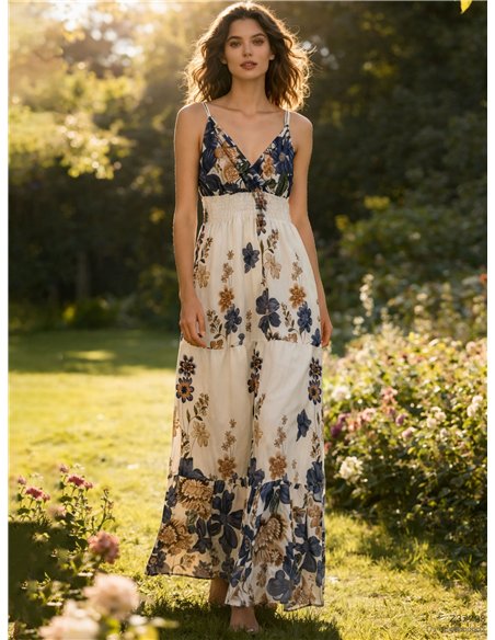 Maxikleid mit Blumenmuster