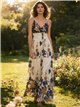 Maxikleid mit Blumenmuster