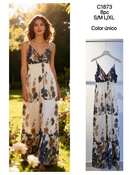 Maxikleid mit Blumenmuster