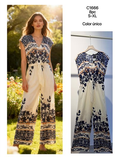 Mono largo estampado bohemio con lazo 2