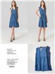 Vestido midi denim sin mangas
