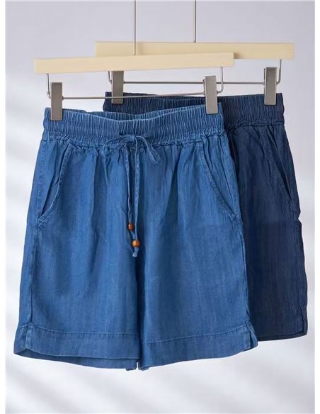 Leichte Jeansshorts mit Kordelzug