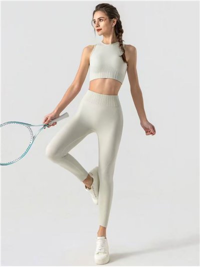 Conjunto deportivo top seamless y legging