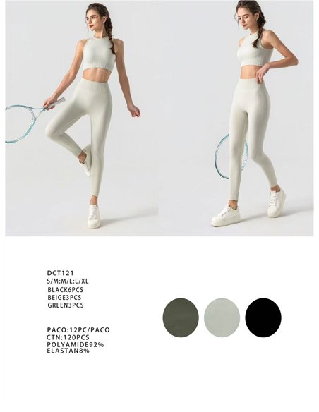 Conjunto deportivo top seamless y legging