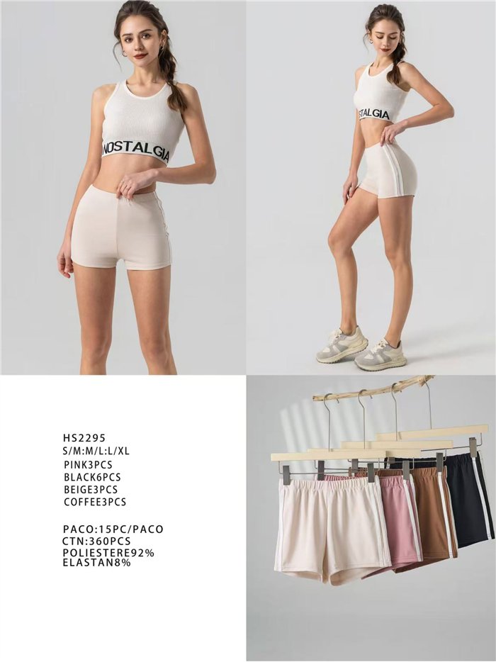 Short ciclista deportivo de cintura alta