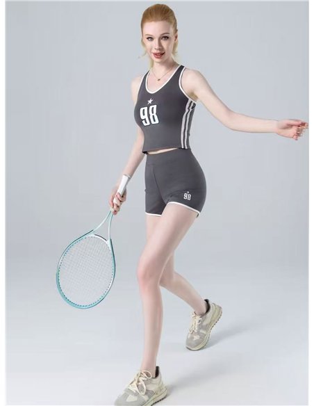 Conjunto deportivo de top y short ciclista