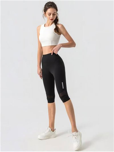 Legging capri deportivo de cintura alta