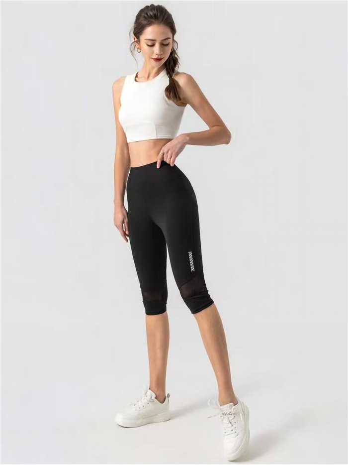 Legging capri deportivo de cintura alta