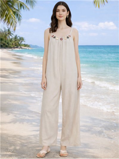 Mono palazzo de tirantes con detalle de abalorios