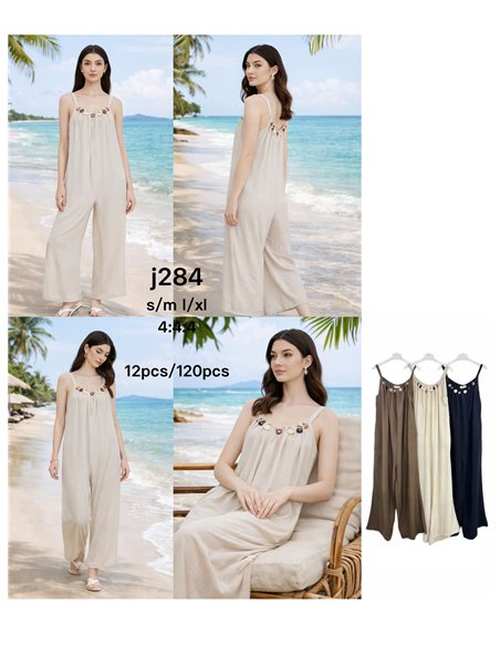 Mono palazzo de tirantes con detalle de abalorios