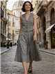 Conjunto chaleco y falda midi evasé